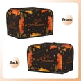 thumbnail image 7 of Toaster Covers 2 Slice, Autumn Leaves Festive Greeting Waterproof Bread Machine Cover Fits for Standard 2 Slice Toasters, Home Decor Toaster Protection with Hanging Rope, 7 of 7