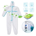 thumbnail image 3 of Overol de protección desechable Overol de protección Traje de protección Overol con capucha Traje completo de materiales peligrosos para hombres Mujeres, 3 of 8