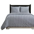 thumbnail image 5 of Better Trends Chenille Comforter Set King Size 3 Piece 100% Cotton Soft & Cozy All Season Bedding Angelique Collection - Navy, 5 of 8