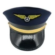 Performance Cap Pilot Hat Captain Cap Adjustable Cap Octagonal Hat for Carnival