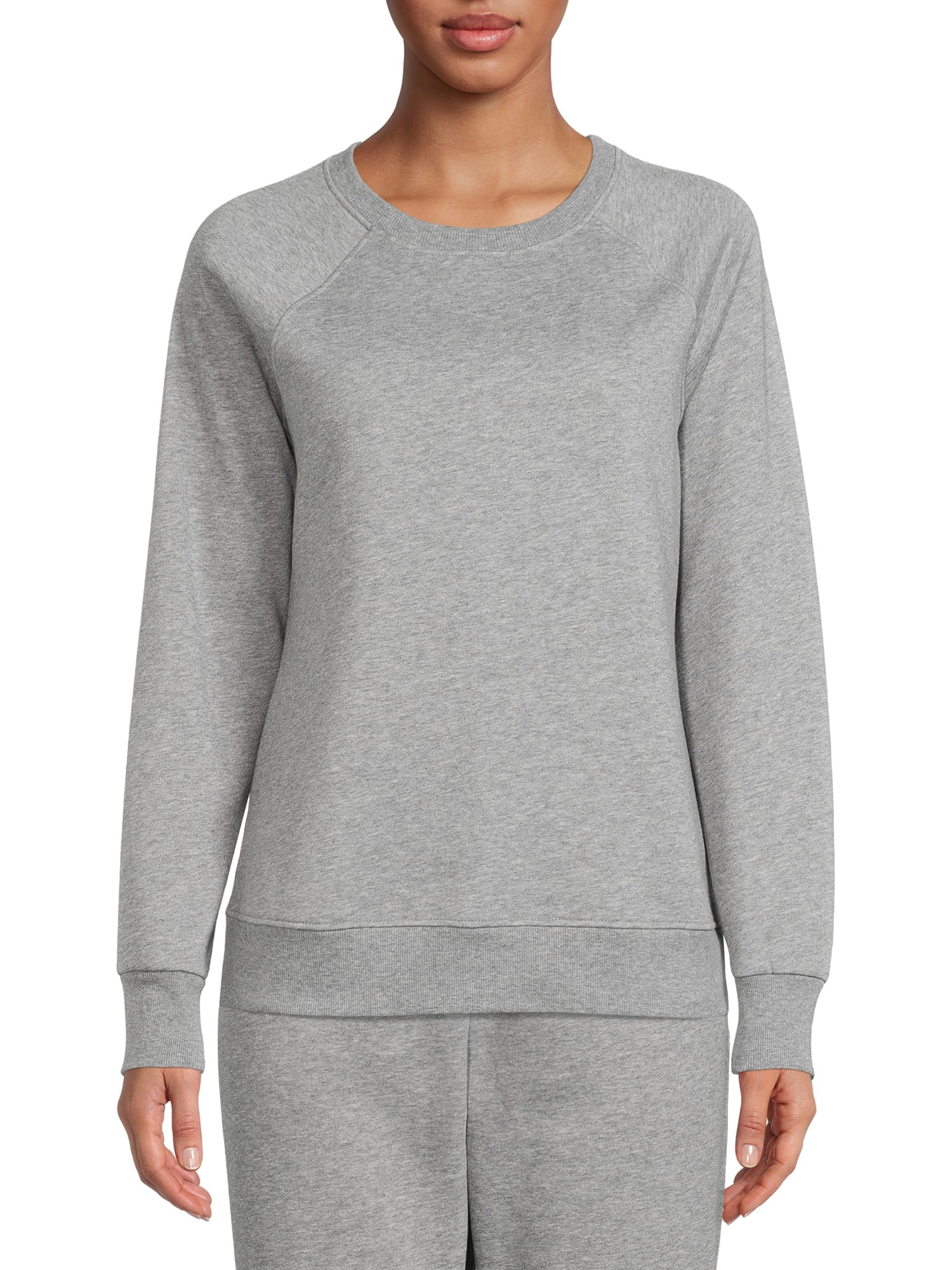 Pre-tty-Mu-ch Womens Crewneck Pullover Sweatshirt Casual Fleece Sweaters Tops
