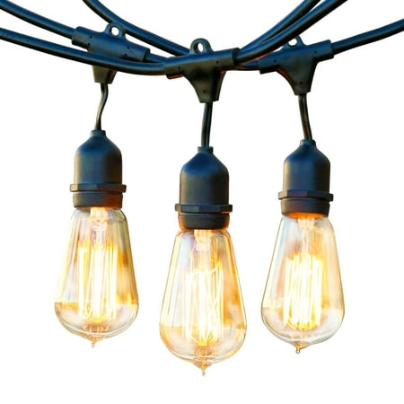 UPC: 0853799005608 | Brightech Ambience Pro Outdoor String Lights – 48 Ft Dimmable Patio Lights – Commercial Waterproof Porch String Lights for Outside  Backyard – 40W Vintage Filament Bulbs  Warm White