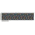 thumbnail image 3 of Ambesonne Nautical Fabric by the Yard Upholstery, Small Colorful Fish Art, 1 Yard, Ceil Blue Mustard Teal, 3 of 5