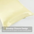 thumbnail image 4 of JML Silky Soft Satin Pillowcases King Set of 2,Wrinkle, Fade, Stain Resistant,20"x 40",Ivory, 4 of 5