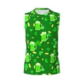 thumbnail image 4 of Yiaed St Patrick's Day2 Print Men's Singlet Vests Summer Running Muscle Tank Tops Gym Undershirt Round Neck Sleeveless for man, 4 of 5