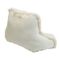 thumbnail image 3 of Home Soft Things DO-IT-YOURSELF Shaggy Faux Fur Bedrest Pillow, Ivory, 20" x 18" x 17", 3 of 10