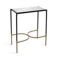 thumbnail image 4 of Kate and Laurel Catriona Modern Glam Metal Skinny Side Table, 19 x 11 x 24, Black and Gold, Rectangular Slim Living Room End Table with Geometric Base for Use as Bedroom Accent or Entryway Decor, 4 of 9