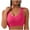 B_ Pink, variant on SMihono Fashion Sports Bras for Women Large Bust Seamless Wireless Full Coverage Bras Strappy Medium Support Push up Padded Sports Bra Black M