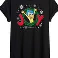 thumbnail image 3 of Inside Out 2 - Joy Wreath  - Women's Oversized Graphic T-Shirt, 3 of 5