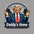 thumbnail image 2 of Daddy's Home Hoodie, Funny Political Hoodie for Men & Women, Trump Graphic Hooded Sweatshirt - Red, 2 of 3