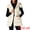 White, variant on DARING DIVA Women's Puffer Vest Coat Hooded Zip Up Long Sleeveless Jacket S Khaki