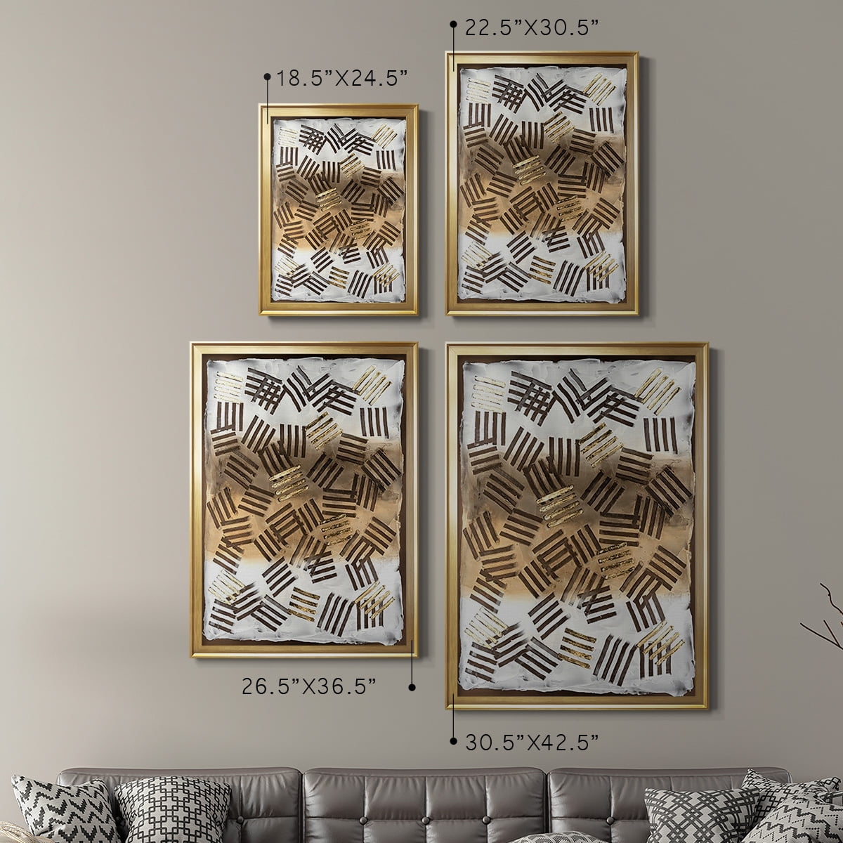 Raffia Palm II Premium Framed Print, in Gold, Black, or Silver - Ready to Hang