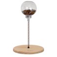 thumbnail image 1 of Plateau Tournant en Bois Massif pour Nourriture de Chat, Ressort Automatique pour Collation, 1 of 5