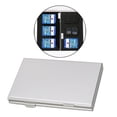 thumbnail image 3 of Caja De Almacenamiento Strade Fareast Limited Portátil De Aleación De Aluminio Protector Para CF TF 12 Micro SD + 6SD Plata, 3 of 7