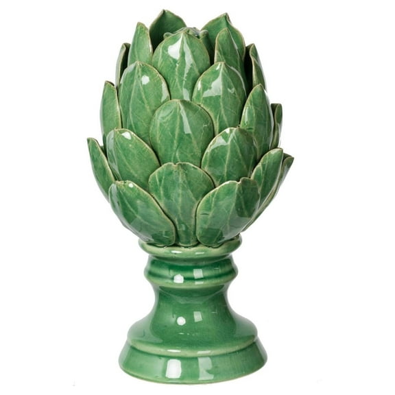 A&B Home Helsa Blooming Artichoke Accent, Small Classic Vintage/Green
