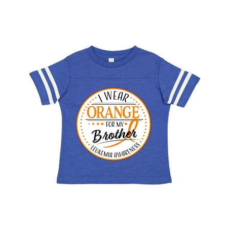 

Inktastic I Wear Orange for My Brother- Leukemia Awareness Gift Toddler Boy or Toddler Girl T-Shirt