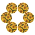 thumbnail image 3 of IAUYY Set of 1 Round Placemats for Dining Tables Heat-Resistant and Wear-Resistant DIY Printing Design Table Placemats，Applicable for Christmas Bright Yellow Color Of The Petals, 3 of 6