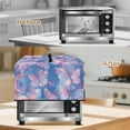 thumbnail image 5 of FOR U DESIGNS Butterfly Pink Blue Pattern Microwave Oven Cover Stain Resistant Microwave Dust Covers Cloth Foldable Protections for Toaster Oven, 18.25 x 14.5 x 11 inches-S, 5 of 8