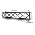 thumbnail image 2 of Miumaeov Industrial Metal Floating Bar Shelves Wine Shelf Display Rack with Glass Holder Wall Mounted Wine Rack for Home Bar Dining Room Kitchen 59.06 x 9.84 x 15.75 in, 2 of 16