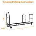 thumbnail image 3 of HOHYN Industrial Folding Chair Hand Truck | 2000LB Capacity, 4-Wheel Stability System, All-Terrain Mobility | Ideal for Event Venues, Banquet Halls and Hospitality Use, 3 of 8