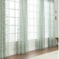 thumbnail image 3 of Chanasya Green Sage Sheer Curtains 2 Panels Set - Embroidered Vine Leaf Patterned Elegant Chic Curtain Panels for Window Living Room Bedroom Kitchen - Light Filtering 96 Inches long Curtain - Sage, 3 of 5