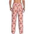 thumbnail image 7 of Salouo Smiling Pink Pumpkins Print Pajama Pants for Men, Lounge Pants Elastic Waistband Casual Men's sleepwear Loungewear Sleep Pajama Pant -Small, 7 of 7
