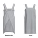 thumbnail image 4 of Ropa holgada para el hogar, delantal de lino y algodón para mujer, delantal con espalda cruzada, vestido tipo delantal para hornear, cocinar, trabajos de jardinería, 4 of 8