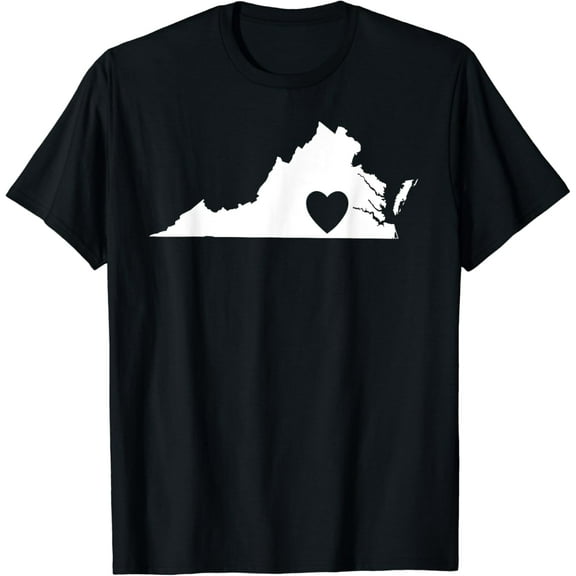 t-shirt Virginia Lovers State Heart | Vintage Throwback Gift T-Shirt mens t shirt，black，women，funny，misfits，men，journey