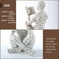 thumbnail image 2 of Home Decor Pulp Reading Women Statue Aesthetic Sculpture Room Decor Modern Abstract Decoration on Shelf Table C, 2 of 6