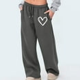 thumbnail image 2 of Wo-Fusoul Women's Casual Sweatpants, High Waist Loose Fit Lounge Pants with Drawstring and Pockets, Soft Comfortable Full Length Athletic Pants for Daily Wear and Exercise, 2 of 6