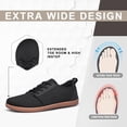 thumbnail image 4 of vibdiv Wide Barefoot Shoes for Men Outdoor Trail Running Minimalist Walking Shoes Non Slip Lightweight and Breathable Shoes Black Size 12, 4 of 6