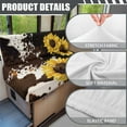 thumbnail image 6 of Uorisanigo RV Dinette Cushions Covers Seat Covers Camper Cushion Slipcover Replacement Couch Cushion Cover Sofa Seat Slipcovers Fit Most Travel Trailer Couch, Sunflower Brown Cow Print, 6 of 7