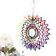 thumbnail image 4 of Metal Hanging Wind 3D Mandala para Patio Al Aire Libre, 4 of 9