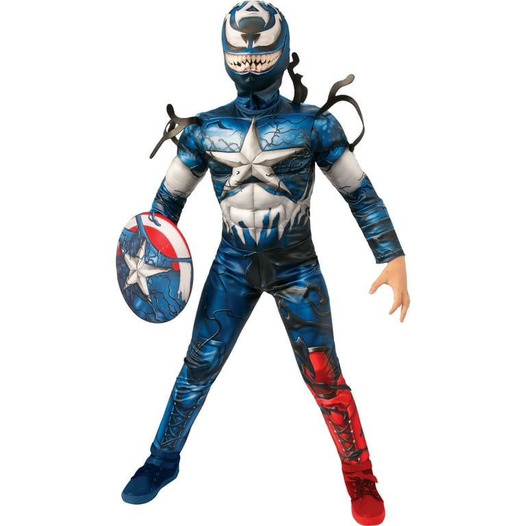 Venomized Captain America Kids Costume Venomized Captain America Kids Costume