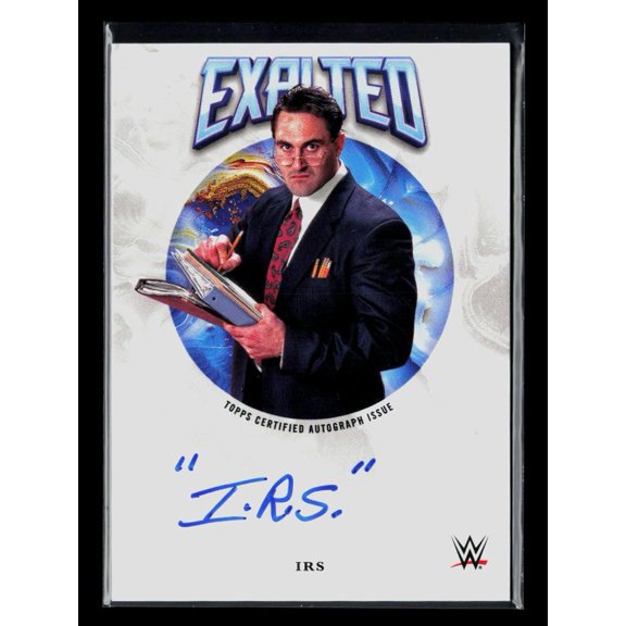 Collectible 2025 Topps Exalted WWE IRS Mike Rotunda Auto EXT-IRS Signed Trading Card Autographed Wrestling Trading Card