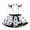 AA-White516, variant on Vibrant Tutu Skirt for Big Girls Ribbon Trimmed Birthday Play Ballet Bottoms