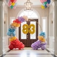 thumbnail image 6 of Gold Number 83 Mylar Foil Balloon 32 inch - Helium or Air Filled Metallic Balloons for 83rd Birthday Hbd Party, Anniversary, Graduation Decorations, 6 of 7