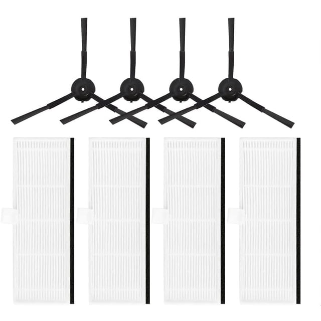 Yazoeia for Proscenic M7 Pro, Kyvol Cybovac S31, HONITURE Q6, Uoni V980 Plus Robot Vacuum Parts Main Side Brush Hepa Filter Mop Dust Bag (Set A) CJC912-187010