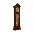 thumbnail image 4 of Coaster Traditional Wood Grandfather Clock with Chime in Brown, 4 of 5