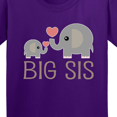 thumbnail image 4 of Inktastic Big Sis Elephant Youth T-Shirt, 4 of 5