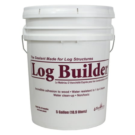 Log Builder 5 Gallon Pail Woodtone