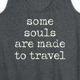 thumbnail image 3 of Instant Message - Some Souls Are Made To Travel - Women's Racerback Tank Top, 3 of 6