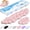 Pink, variant on TECKNET Cloud Keyboard Wrist Rest Set, Non-Slip PU Leather Wrist Pad with Ergonomic Memory Foam, for Laptop/Office/Gaming & Pain Relief, Rainbow