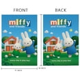 thumbnail image 4 of MIFFY -bandera de jardín temática. Regalo perfecto para fans, amigos y familiares, ideal para actividades al aire libre y decoración de fiestas.28CM*45CM, 4 of 5