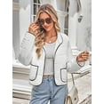 thumbnail image 3 of Womens Leather Jackets Oversized Faux Motorcycle Plus Size Moto Biker Coat Fall Outfits Fashion Clothes 2025, 3 of 6