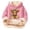00-Pink2876, variant on Oiyii Floral Highland Cow Print Hoodie for Toddler Girls Long Sleeve Weekend Hoodie Sweatshirt Pullover Top,Pink