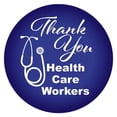 thumbnail image 1 of Beistle BT073 2 in. Thank You Health Care Workers Button, 1 of 1