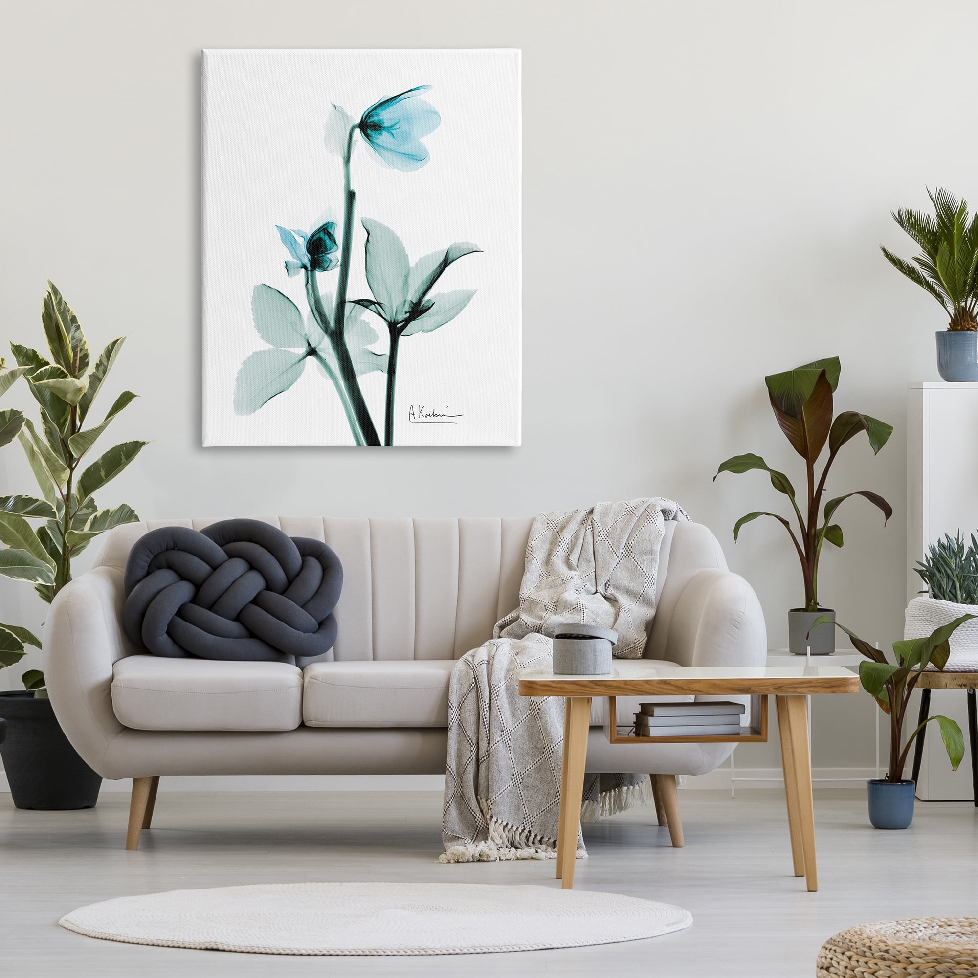 Stupell Industries Blue Wildflower Study Translucent Plant Photography, 36 x 48, Design by Albert Koetsier