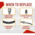 thumbnail image 4 of 2 Pack Outlet NOx Sensor 12V for Cummins ISB, XC40 SUV, V70 Mk1 (1997-2007), (2003-2006) Engine, Replaces 5WK96672, 2894943, 2871974, 5WK96672A OEM, Gen2.8 High Temp Sensor, 4 of 8