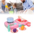 thumbnail image 4 of <p>Toddler Pretend Cooking Play Toy Kids Play Kitchen Toys Set Kitchen Pretend Play Cooking Toys Interactive Lights Music Educational Fun Kitchen Bowl Spoons Toy For Over 3 Years, 4 of 7